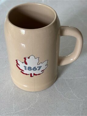 Vintage Canada Centennial 1867 Stoneware Ceramic Beer Stein Mug